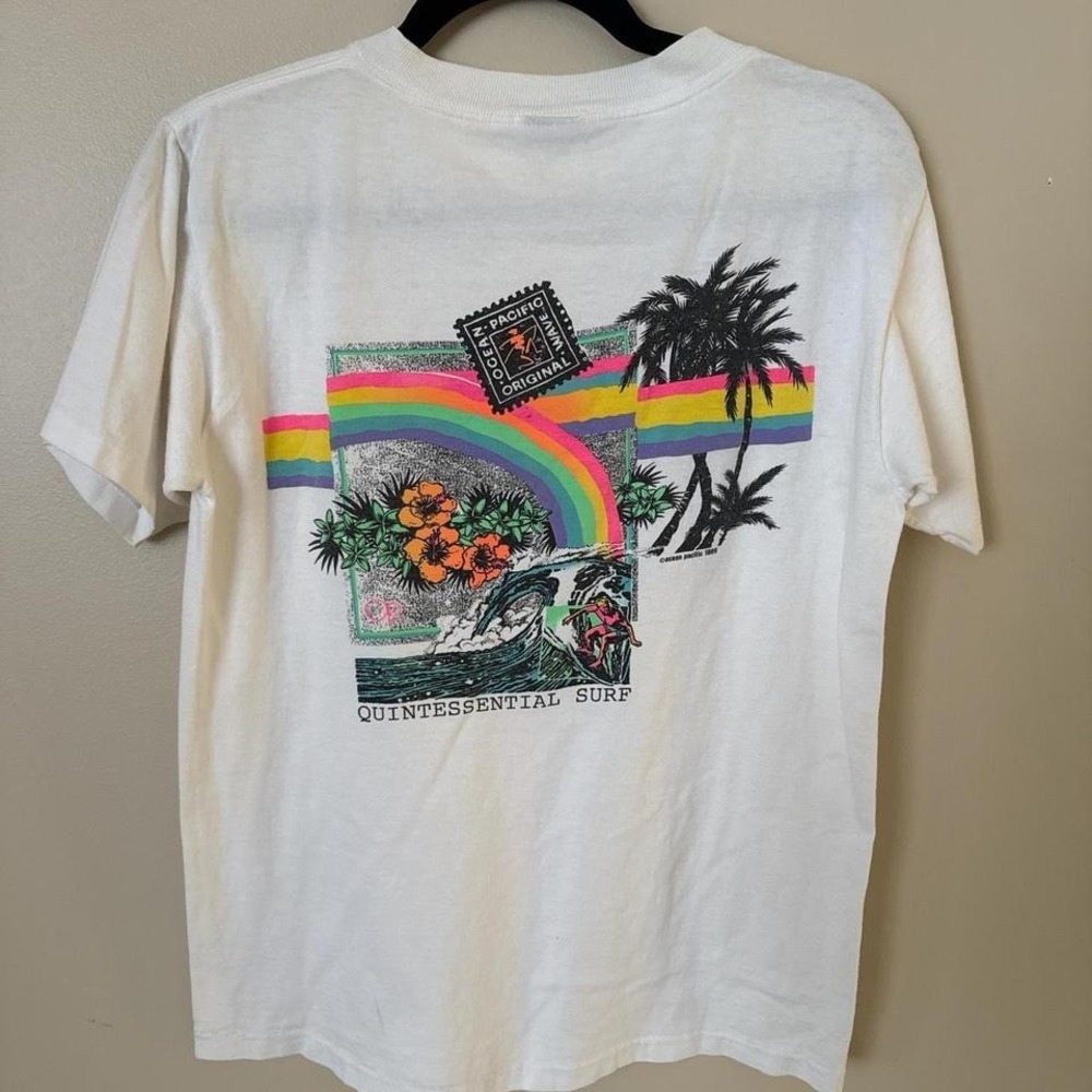 Vintage 1980s Ocean Pacific surf‎ tshirt